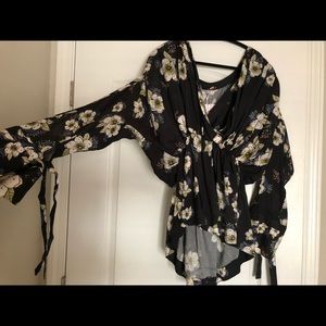Free People floral tunic